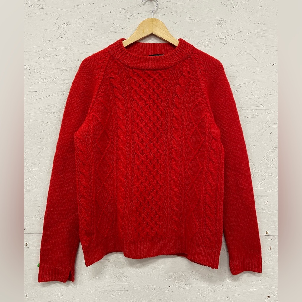 Vintage 1970s Prova 100% Wool Cable Knit Sweater, Fits S/M (See measurements)